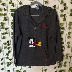 Disney Black V-Neck Sweater with Mickey Mouse
